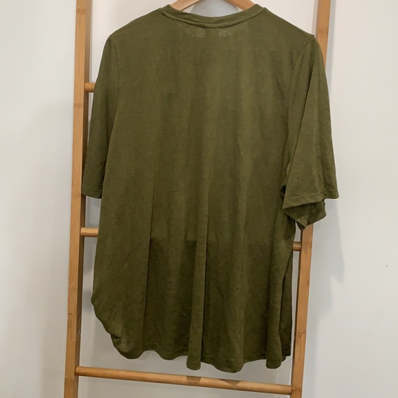 ASOS green tie detail tshirt - Picture 4 of 4